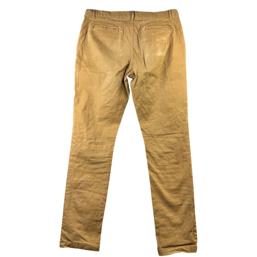 Taylor Stitch Mens Size 36 Slim Chino British Khaki‎ Organic Cotton Trousers